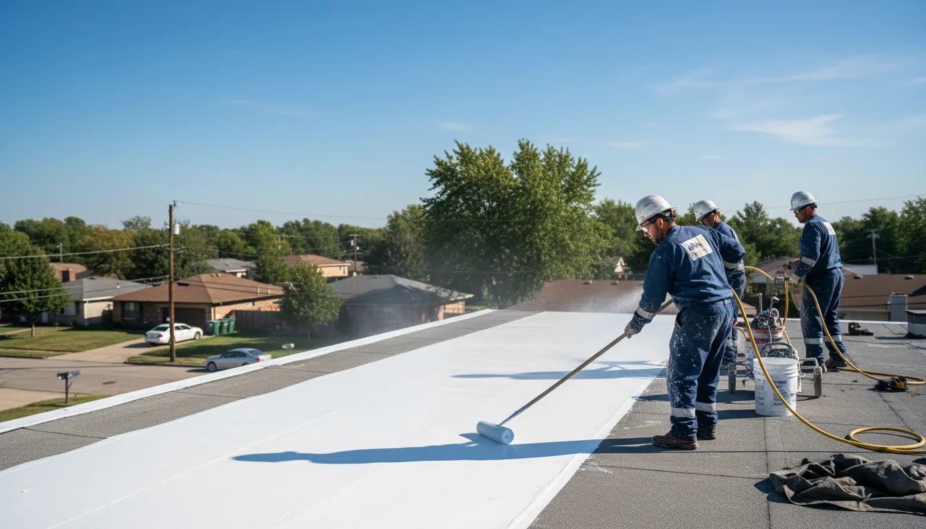 Commercial roof coating in New Roads, LA near me